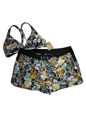 Patagonia Womens Wavefarer Board Shorts Sz 18 & Swim Bottom Turn Top Sz XXL NWT